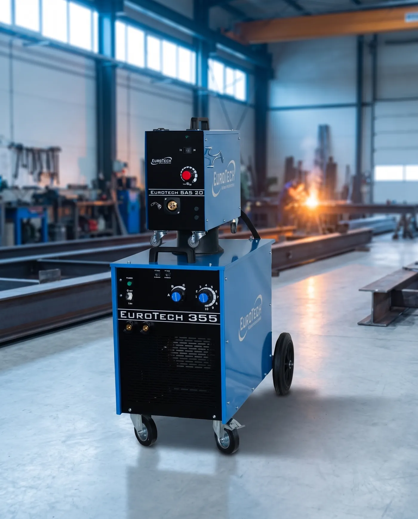 Eurotech Varyolu 355A gazaltı kaynak makinesi atölyede